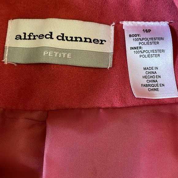 Alfred Dunner Portobello Road Jacket 12 Rose, Size 16P - Picture 6 of 7